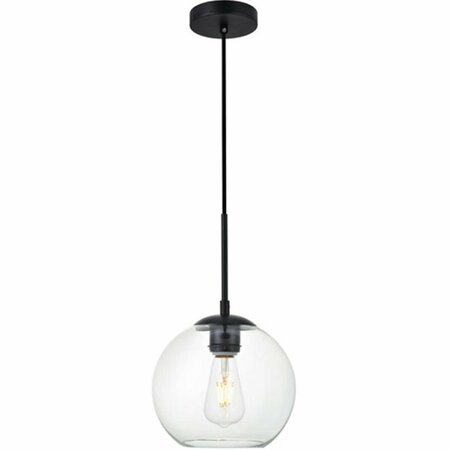 CLING Baxter 1 Light Pendant Ceiling Light with Clear Glass Black CL2954177